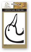Ducks Unlimited Flat Vinyl Decal - Black